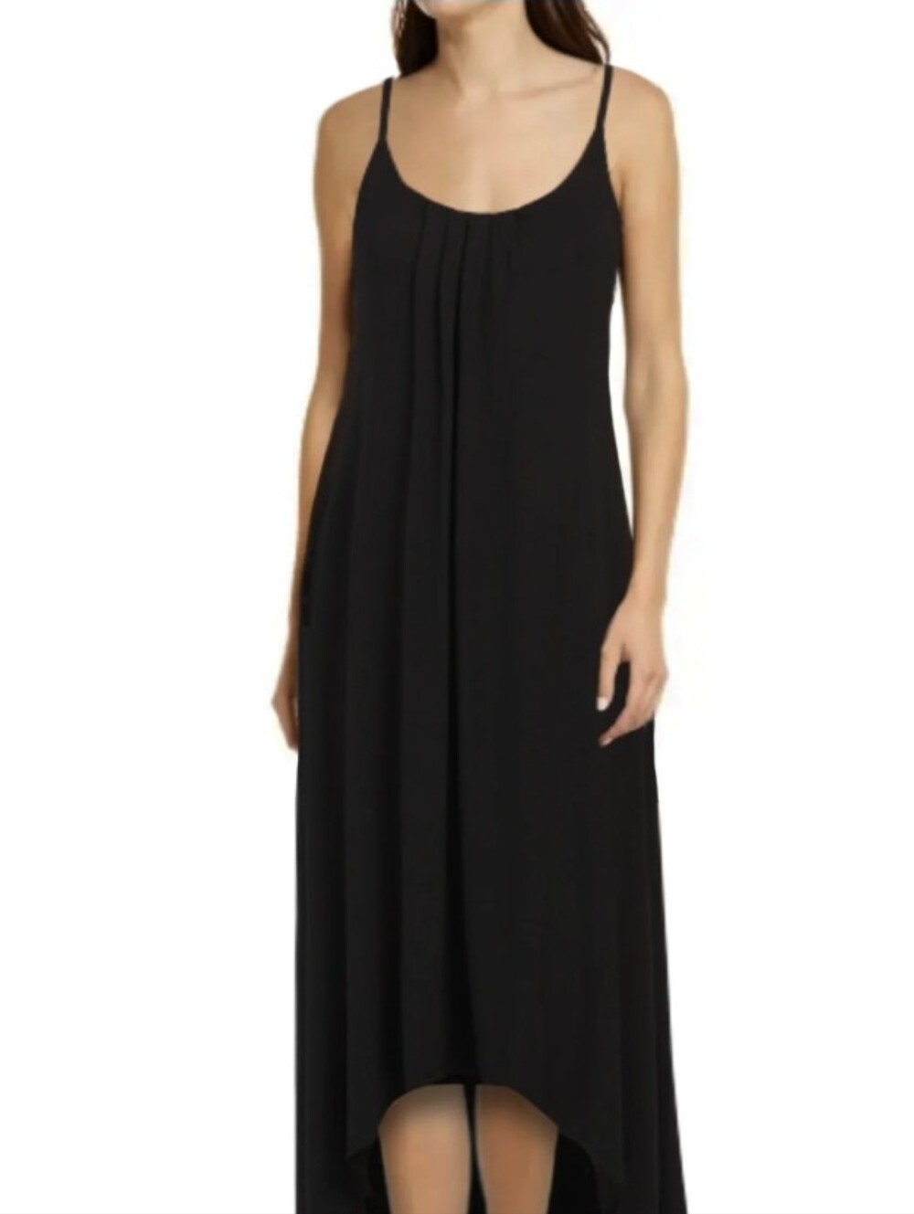 Nicole Miller Black High-Low Maxi Dress